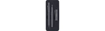 Faber-Castell Grip black in gift box ballpoint and fountain pen 