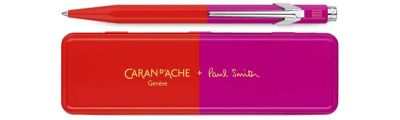Caran d'Ache 849 PAUL SMITH Warm Red & Melrose Pink Ballpoint Pen - Limited Edition